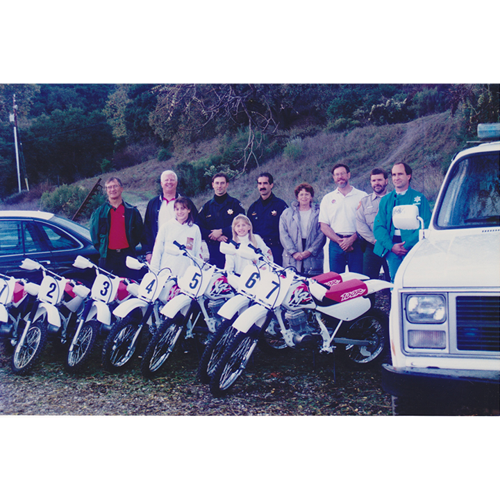 1992 - Honda donation of motorcycles for off road pal program - Hollister Hills SVRA