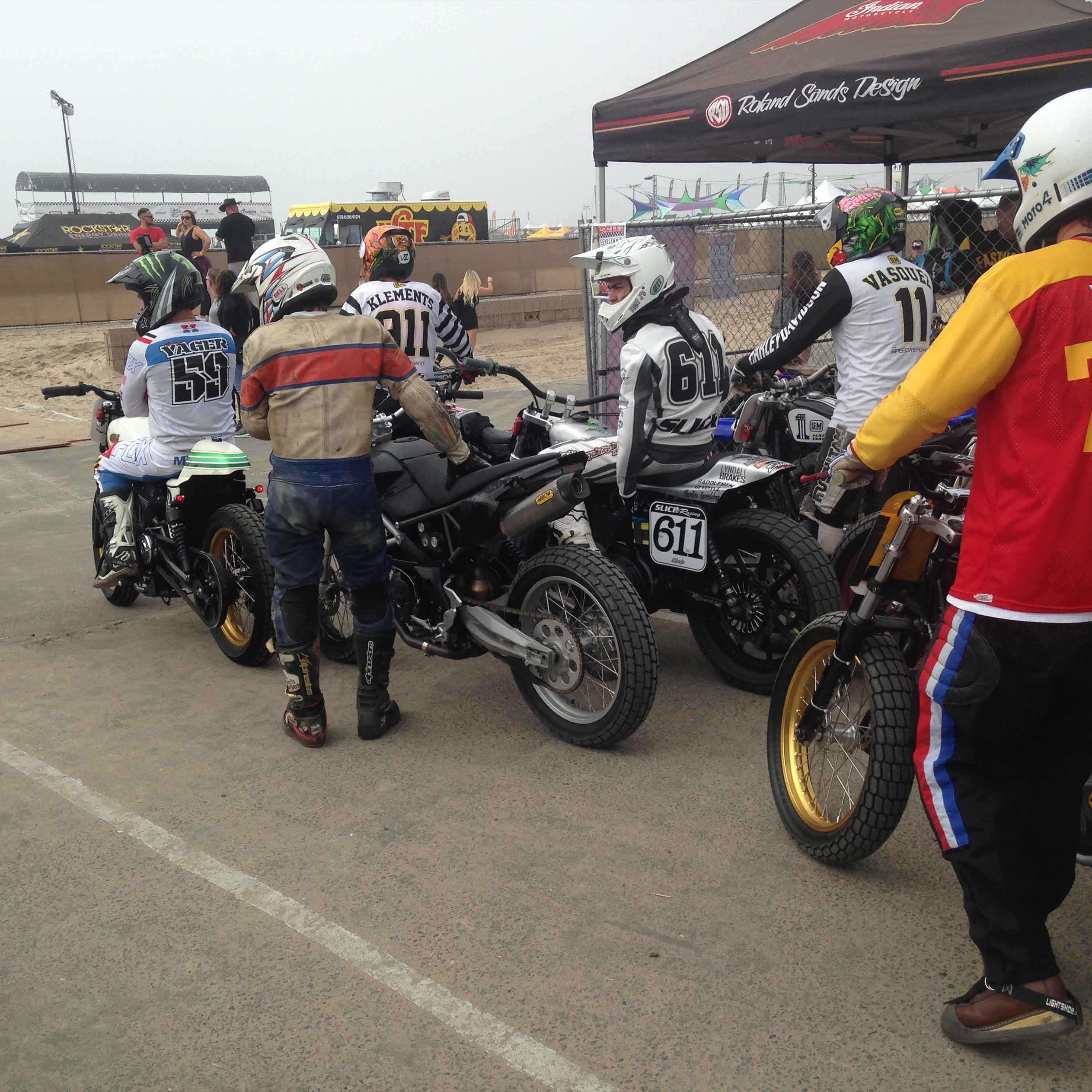 A motorcycle event at Huntington State Beach
